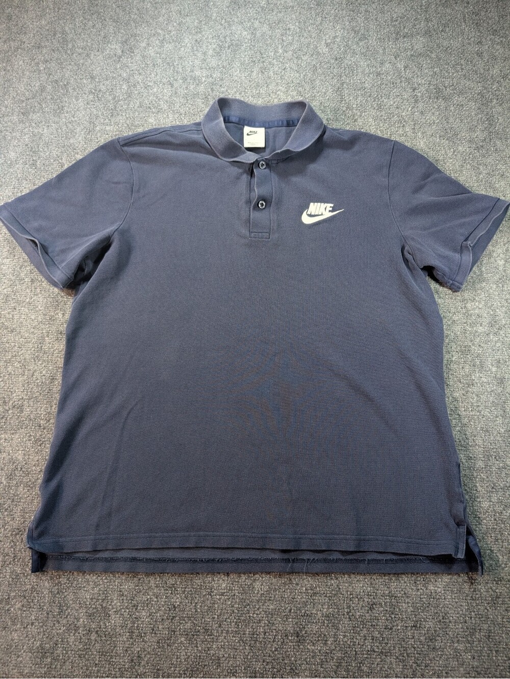Nike Sportswear Mens Matchup Polo Shirt Mens Large Navy Blue Retro Look